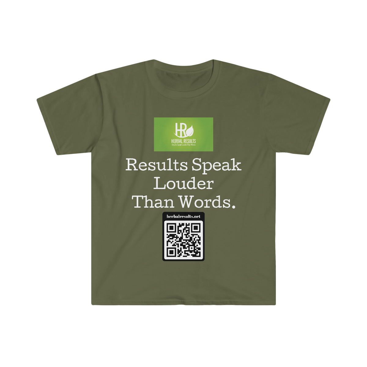 Results Speak Louder Unisex Softstyle T-Shirt - Image 3
